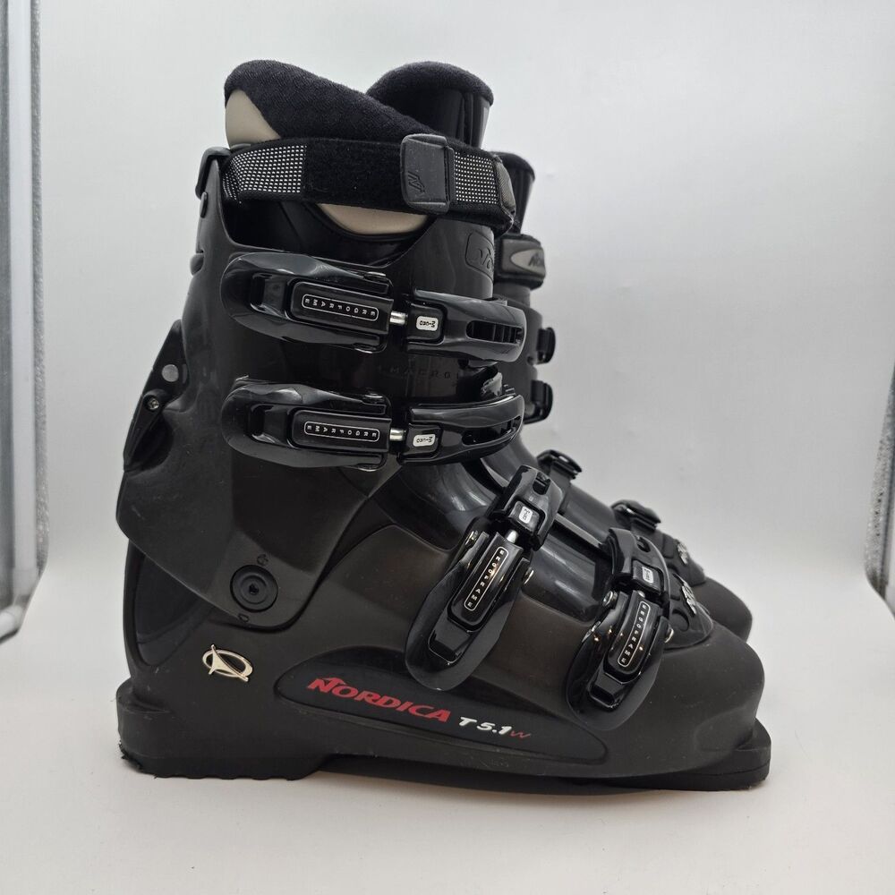 Nordica T 5.1w Women's Black Ski Boots - Size Mondo 26.5